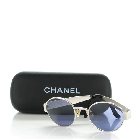 chanel silver sunglasses